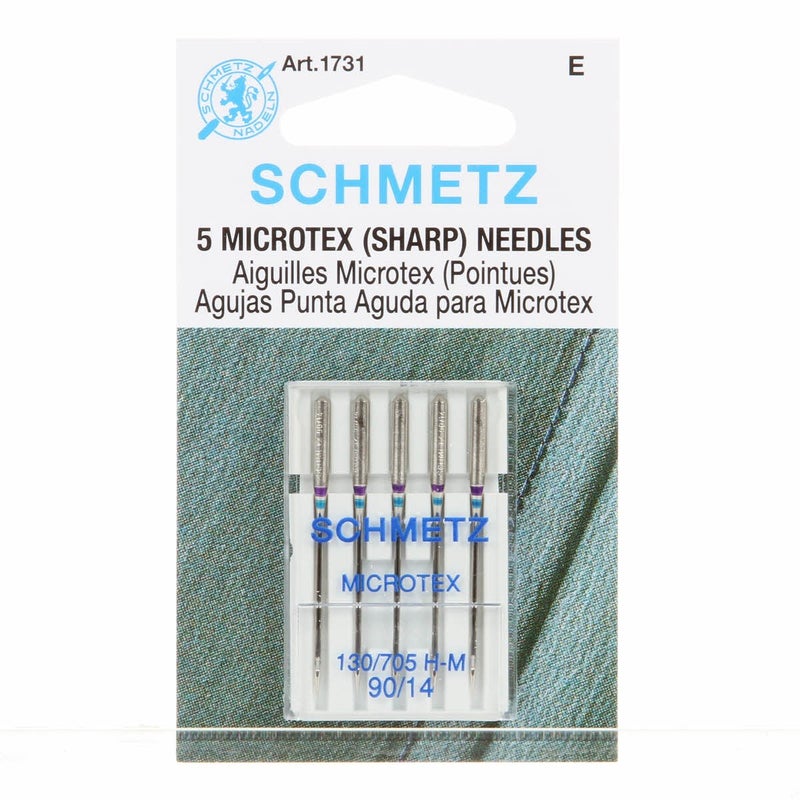 Schmetz Microtex Sharp Machine Sewing Needles Package of 5